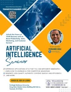 AI seminar program on Thursday March 28, 2024 at FDU