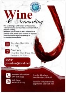 multi-chamber networking event at Pinstripes in Paramus, NJ